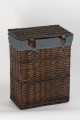 Kosz wiklinowy z wyściółką na pranie Koszoplotka wenge 47x35x66h