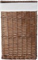 Kosz wiklinowy Koszoplotka wenge z wyściółką białą 40x28x60h