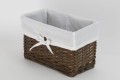 Koszyk wiklinowy Koszoplotka wenge z wyściółką 30x20x15h