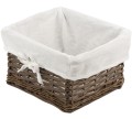 Koszyk wiklinowy Koszoplotka wenge z wyściółką 25x22x15h