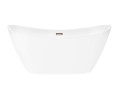 Wanna wolnostojąca Corsan E043 Nauti 170 cm z wykończeniem różowe złoto