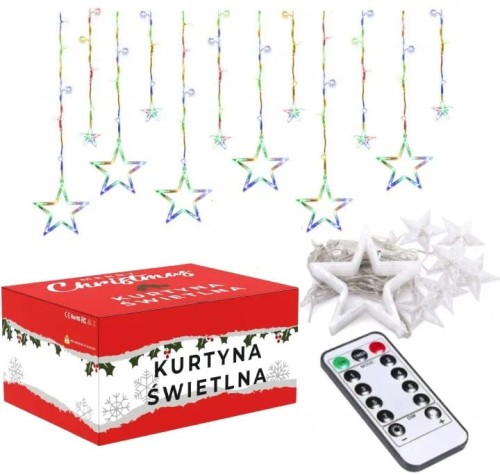 KURTYNA GWIAZDY CD002-138 MULTICOLOR Z PILOTEM CHR-00329