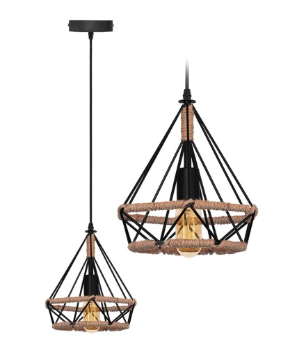 LAMPA APP679-1CP 38cm ROPE OSW-01103