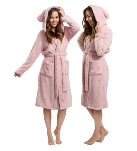SZLAFROK TEDDY DIRTY PINK roz  S M SZL-08806