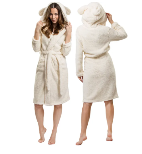 SZLAFROK TEDDY WHITE roz  S M SZL-08810