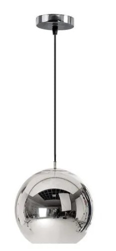 LAMPA SZKLANA KULA 20CM LE 03-1 CHROM OSW-00705