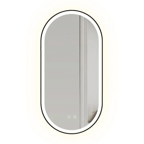 LUSTRO LED OVL BLACK 50X100CM HOM-02505
