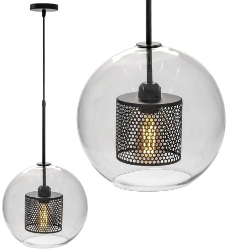 LAMPA APP557-1CP BLACK 20cm OSW-08750