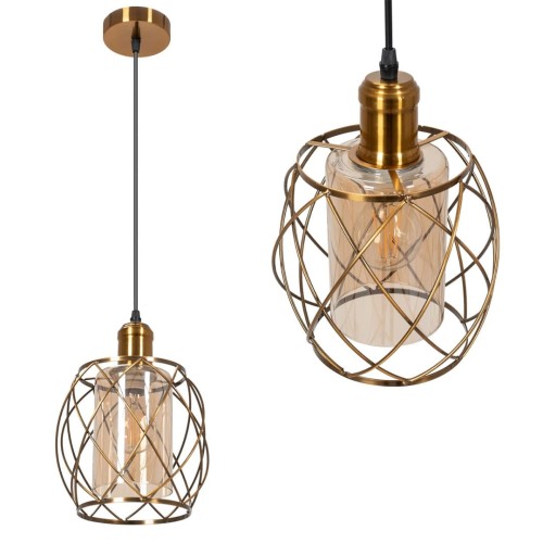 LAMPA APP1129-1CP GOLD AMBER OSW-40104