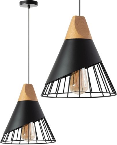 LAMPA APP223-1CP BLACK OSW-00890