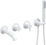 Deante Bateria Wannowa 4-Otworowa Podtynkowa BQS_A18P