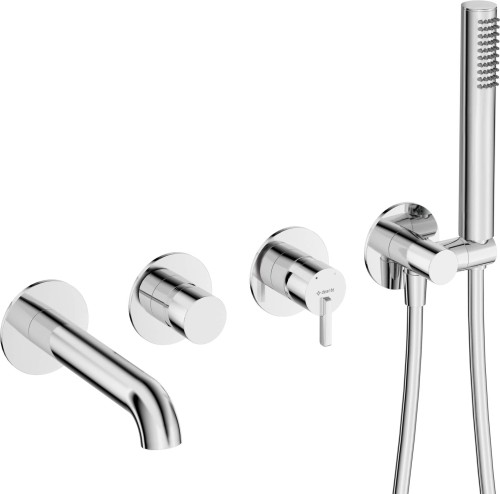 Deante Bateria Wannowa Z Zestawem Prysznicowym Podtynkowa BQS_018P