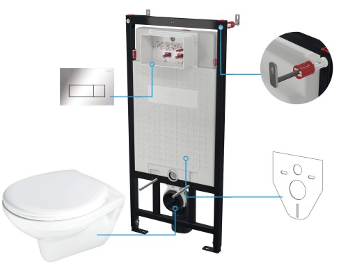 Deante Zestaw Wc Podtynkowy 6 W 1 CMOS6SPW
