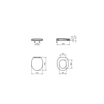 Ideal Standard Contour 21 deska sedesowa WC biała