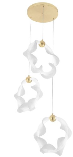 LAMPA G012-3CPR ROUND WHITE GOLD OSW-06319