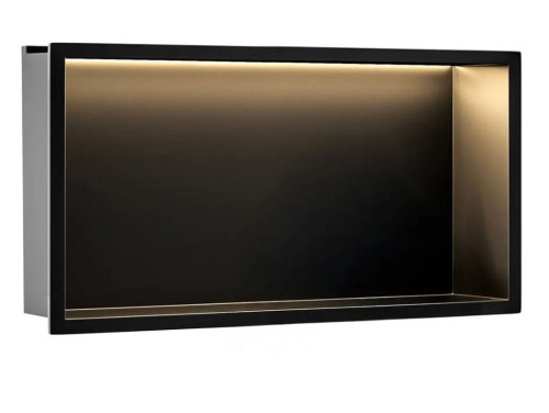 PÓŁKA LED 60x30x10 cm BLACK REA-08541