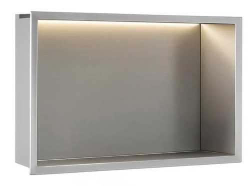 PÓŁKA LED 30x45x10 cm SS REA-08547