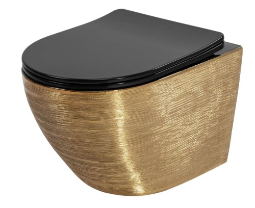 WC - CARLO MINI TORNADO BRUSH GOLD BLACK REA-C4330