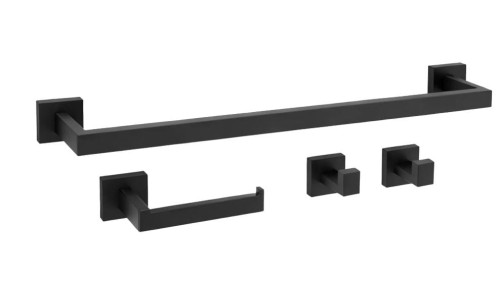 KOMPLET WIESZAKÓW ŁAZIENKOWYCH RIO BLACK REA-05015