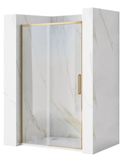 DRZWI PRYSZNICOWE RAPID SLIDE BRUSH GOLD 160 REA-K9381