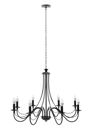LAMPA APP648-8CP BLACK OSW-08147