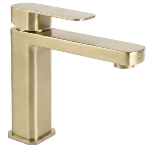 BATERIA UMYWALKOWA ARLO ZŁOTA SZCZOTKOWANA NISKA REA-B0976