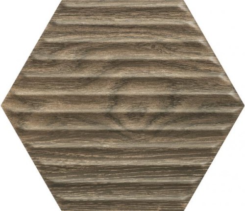 SERENE BROWN HEKSAGON STRUKTURA SCIANA 19,8X17,1 G1