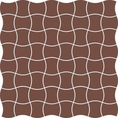 MODERNIZM BROWN MOZAIKA PRASOWANA K.3,6X4,4  30,86X30,86 G1