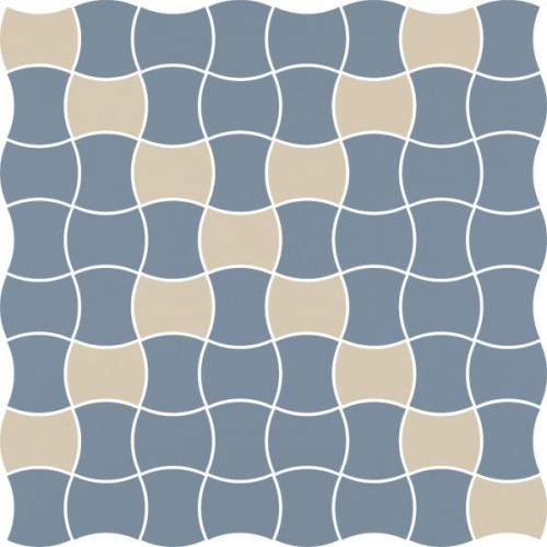 MODERNIZM BLUE MOZAIKA PRASOWANA K.3,6X4,4 MIX 30,86X30,86 G1