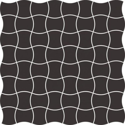 MODERNIZM NERO MOZAIKA PRASOWANA K.3,6X4,4  30,86X30,86 G1