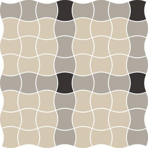 MODERNIZM GRYS MOZAIKA PRASOWANA K.3,6X4,4 MIX A 30,86X30,86 G1