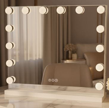 LUSTRO LED HOLLYWOOD S WHITE 80X60 HOM-12013