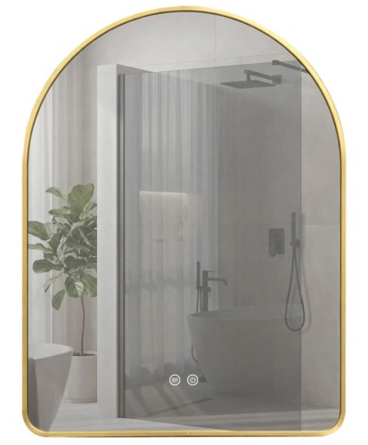 LUSTRO LED CAMLOT 80X60 GOLD HOM-01518