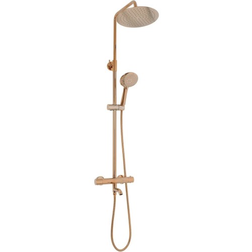 ZESTAW NATRYSKOWO-WANNOWY LUNGO MIEDŹ TERMOSTAT REA-P7997