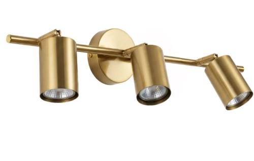 LAMPA APP1898-3W BRUSH GOLD OSW-66053