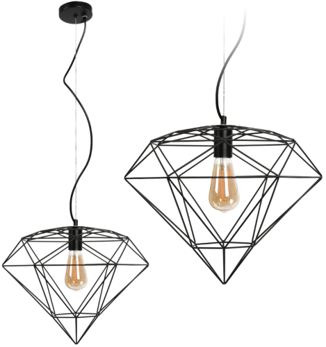 LAMPA APP563-1CP BLACK OSW-08570
