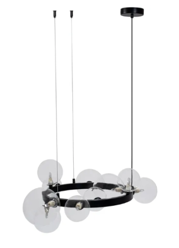 LAMPA APP1159-10CP BLACK TRANSPARENT OSW-04691