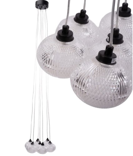 LAMPA MS020-7CP BLACK OSW-09633