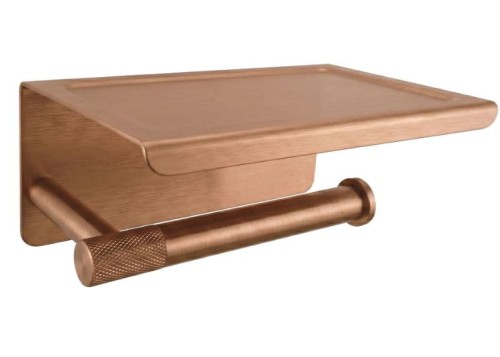 UCHWYT NA PAPIER Z PÓŁKĄ 6613 MODERN BRUSH COPPER REA-98039
