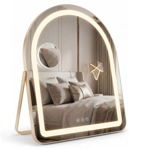 LUSTRO LED GLAM L GOLD 40X45 HOM-01807