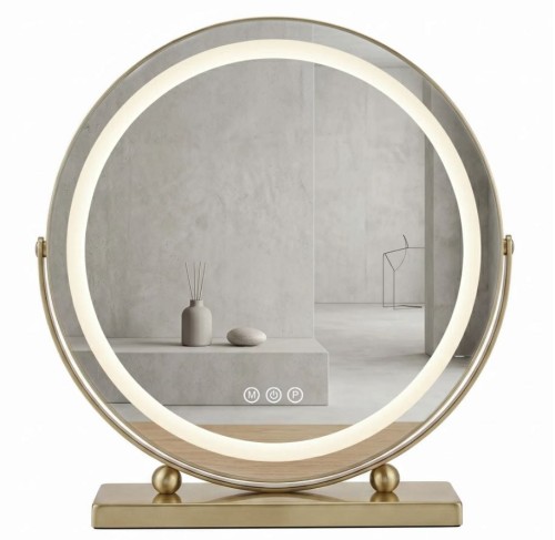 LUSTRO LED MAKE-UP L GOLD 50cm HOM-01810