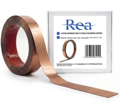 P14454A LISTWA DEKORACYJNA 2cmx6m BRUSH COPPER HOM-09981