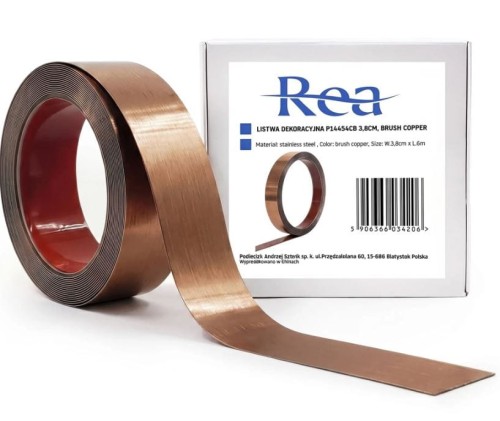 P14454CB LISTWA DEKORACYJNA 3 8cmx6m BRUSH COPPER HOM-09987