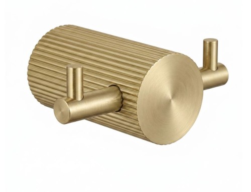 WIESZAK PODWÓJNY 64104A SOLO BRUSH GOLD REA-84202