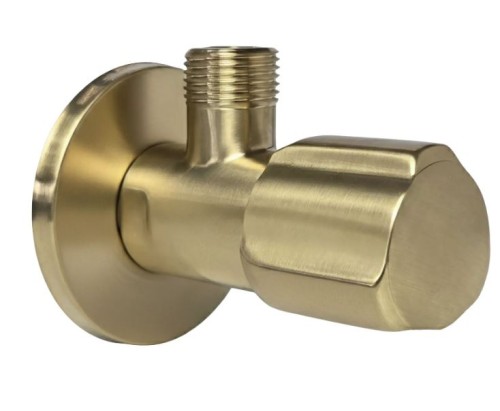 ZAWÓR KĄTOWY 02- 3 8 BRUSH GOLD REA-03612