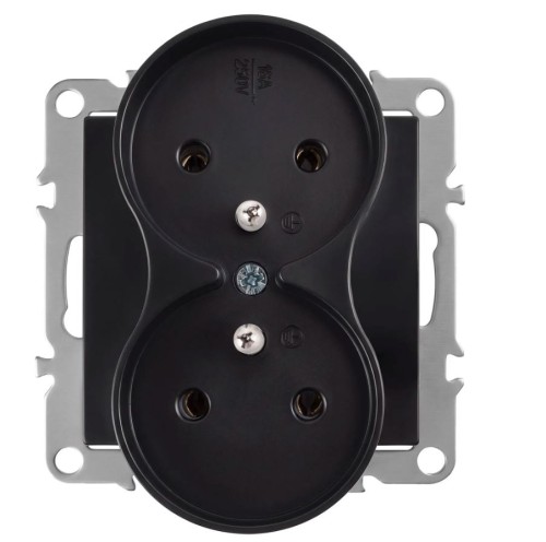 GNIAZDO PODWÓJNE OSTE JNH002-G BLACK OSW-55006