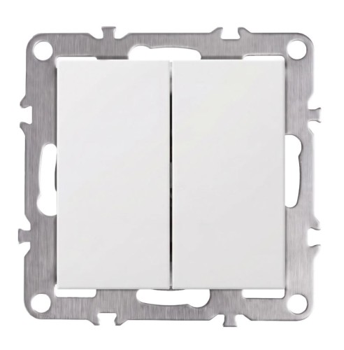 WŁĄCZNIK PODWÓJNY OSTE JNH007-W WHITE OSW-55024