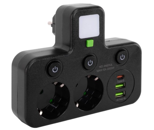 LISTWA ZASILAJĄCA JNH017 BLACK OSW-56308