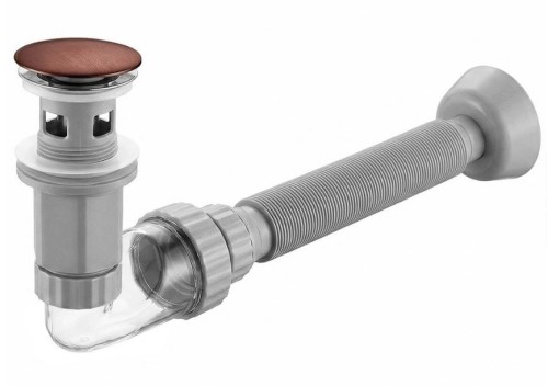 SYFON UMYWALKOWY FLOW BRONZE REA-A9456