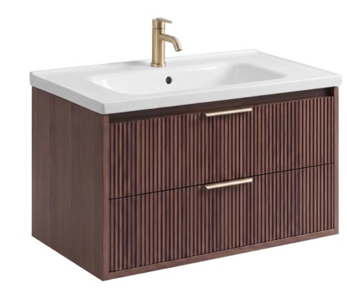 SZAFKA ŁAZIENKOWA SHERRY BROWN WALNUT 80CM REA-M4504